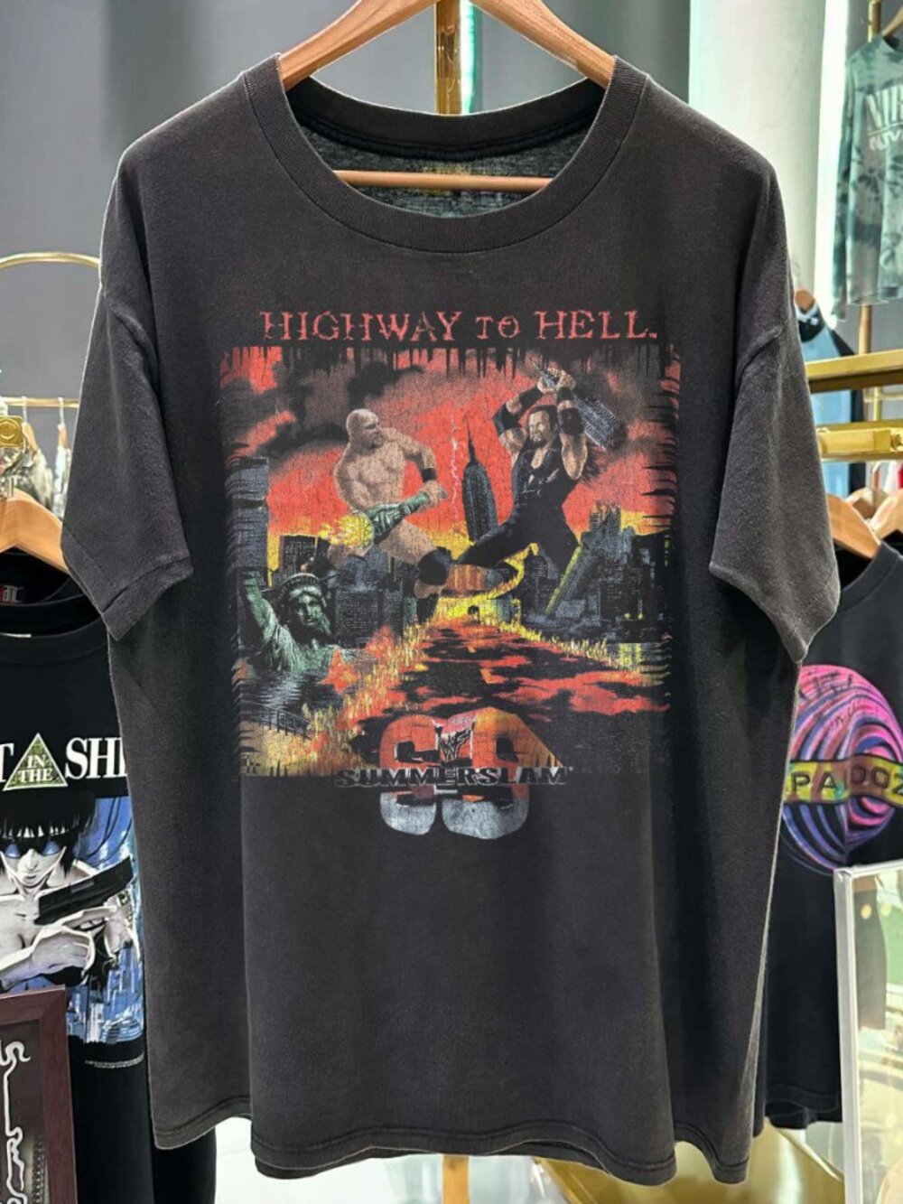 Highway To Hell 1998 Summerslam Stone Cold X Undertaker Unisex T-Shirt